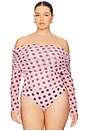 view 4 of 10 MAXINE ボディスーツ in Rose Dot