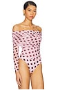 view 5 of 10 MAXINE ボディスーツ in Rose Dot