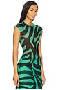view 2 of 4 Nina Top in Green Zebra