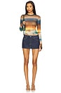 view 4 of 4 Kaylee Top in Ocean Ombre