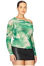 view 4 of 5 Barry Top in Green Snake