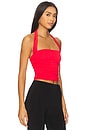 view 3 of 4 Aranya Halter Top in Red