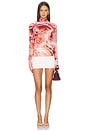 view 4 of 4 Zadie Top in Peach Roses