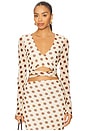 view 1 of 4 Halsey Top in Gold Halo Dot