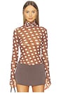view 1 of 8 Zadie Top in Chocolate Halo Dot
