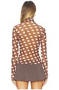 view 5 of 8 Zadie Top in Chocolate Halo Dot