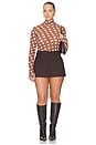 view 8 of 8 Zadie Top in Chocolate Halo Dot