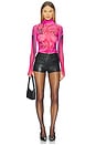 view 4 of 4 Zadie Top in Fuchsia Rose