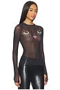 view 2 of 5 Kaylee Dew Drop Top in Black Cat