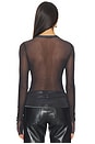 view 3 of 5 Kaylee Dew Drop Top in Black Cat