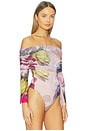 view 3 of 5 Maxine Bodysuit in Photo Rose