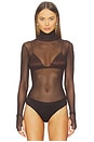 view 2 of 6 Milo Dew Drop Bodysuit in Espresso