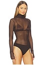 view 3 of 6 Milo Dew Drop Bodysuit in Espresso