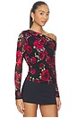 view 2 of 4 Barry Long Sleeve Top in Painted Roses