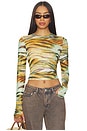 view 1 of 4 Kaylee Top in Citron Tiger