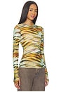 view 2 of 4 Kaylee Top in Citron Tiger
