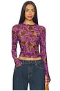 view 1 of 4 Kaylee Top in Violet Haze Floral