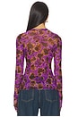 view 3 of 4 Kaylee Top in Violet Haze Floral
