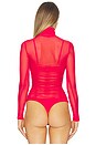 view 7 of 10 Nixie Bodysuit in Kiss Red