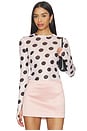 view 1 of 4 Kaylee Top in Rose Blur Dot
