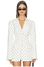 view 1 of 5 Jade Top in Blanc Pin Dot in White Mini Dot