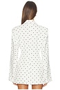 view 4 of 5 Jade Top in Blanc Pin Dot in White Mini Dot