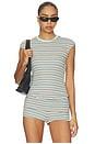 view 1 of 5 ТОП NOLAN in Aqua Stripe