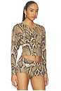 view 2 of 4 SELMA 탑 in Natural Snake