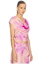 view 2 of 4 Dexter Top in Lavender Snake