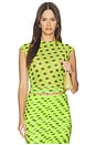 view 1 of 4 Nina Top in Wild Lime Dot