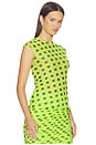 view 2 of 4 Nina Top in Wild Lime Dot