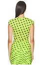 view 3 of 4 Nina Top in Wild Lime Dot