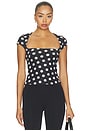 view 1 of 4 Winona Top in Antique Noir Dot