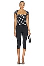 view 4 of 4 Winona Top in Antique Noir Dot