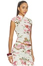 view 2 of 4 Adjoa Top in Layered Roses