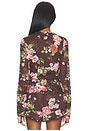 view 4 of 4 Kaylee Silken Lace Top in Chocolate Rose