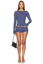 view 5 of 5 Madsen Top in Indigo Stripe