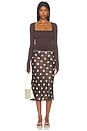 view 5 of 4 Ines Knit Crepe Top in Espresso