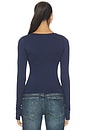 view 4 of 4 Ines Knit Crepe Top in Black Iris