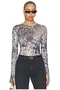 view 1 of 4 Kaylee Top in Patchwork Animal