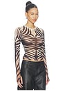view 2 of 5 Kaylee Top in Snake Stripe