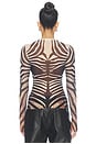 view 4 of 5 Kaylee Top in Snake Stripe