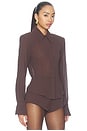 view 4 of 5 Caroline Top in Espresso