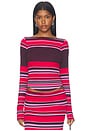 view 1 of 4 Madsen Top in Striped Kiss