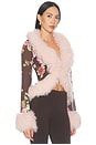 view 2 of 4 Simone Cardigan in Chocolate Rose