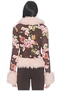 view 4 of 4 Simone Cardigan in Chocolate Rose