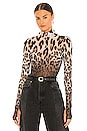 view 1 of 5 TOP COL ROULÉ ZADIE in Ombre Leopard