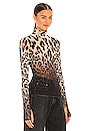 view 3 of 5 TOP COL ROULÉ ZADIE in Ombre Leopard