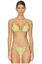 view 1 of 4 Capri Beaded Bikini Top in Sunlight Tile