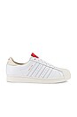 view 2 of 2 ZAPATILLAS DE CAÑA BAJA SHELLTOE in White & Red